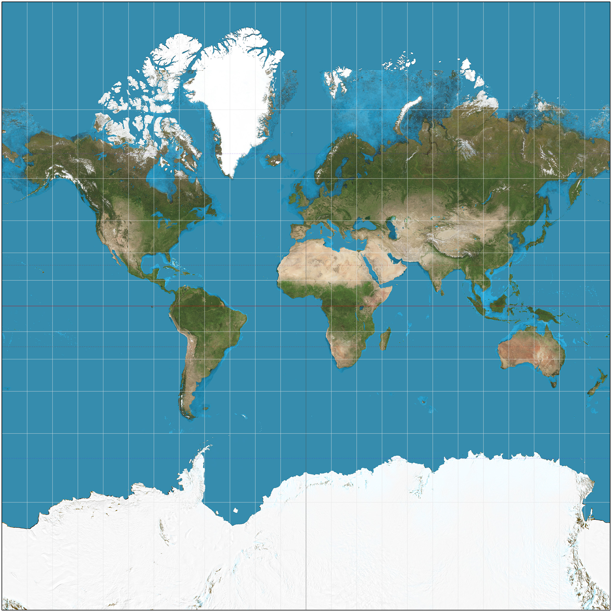 Map Mercator Projection